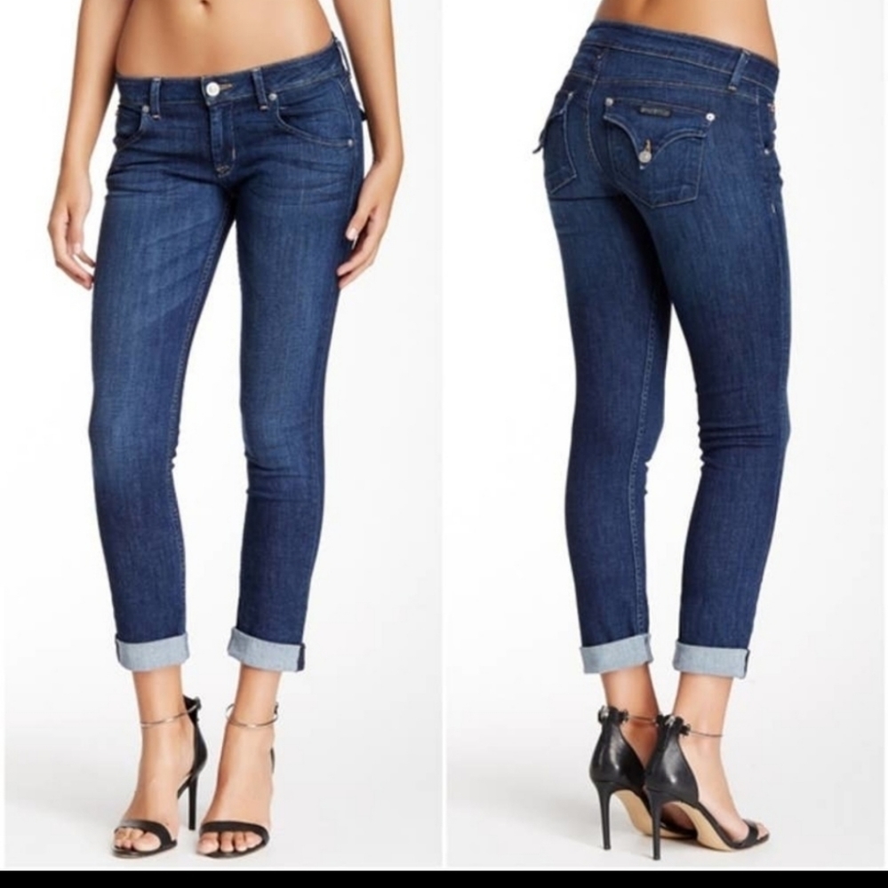 Hudson Bacara Straight Legged Cuffed‎ Jeans Size 27